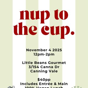 Nup to the Cup Lunch - GAWA x Little Beans Gourmet